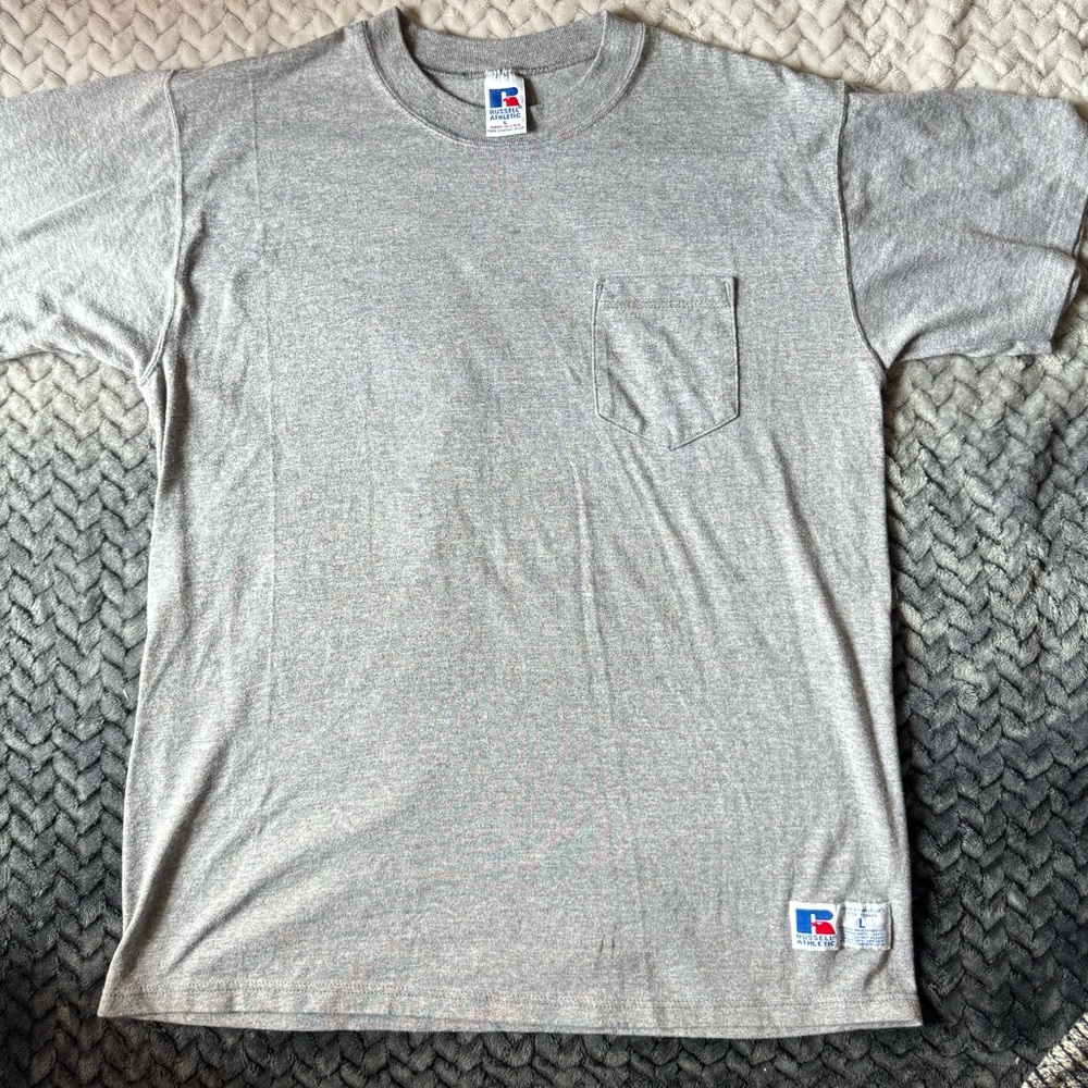 Russell athletic plain shirt in grey.